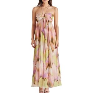 Steve Madden Women's Nolita Maxi Halter Dress‎ NWOT Size Large